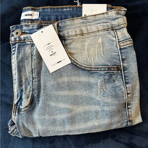 Fashion Nova Light Blue Skinny Jeans 38